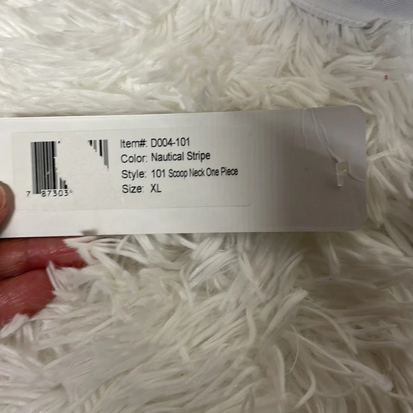 NWT Demi’s Nautical Strip Swimsuit - Picture 7 of 10